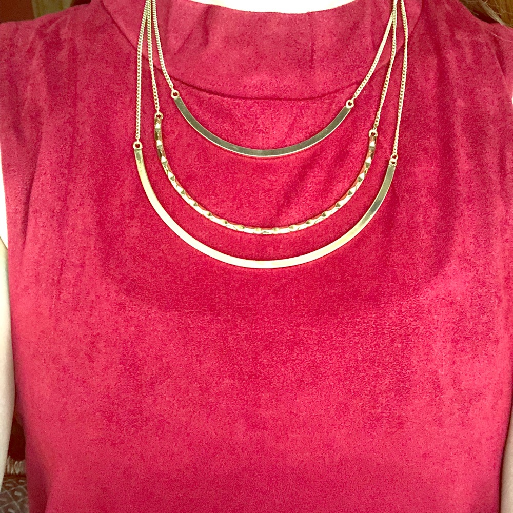Gold layered necklace